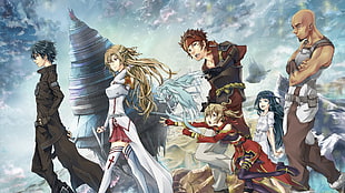 Sword Art anime wallpaper, anime, Sword Art Online, Kirigaya Kazuto HD wallpaper