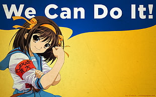 We Can Do It female anime character