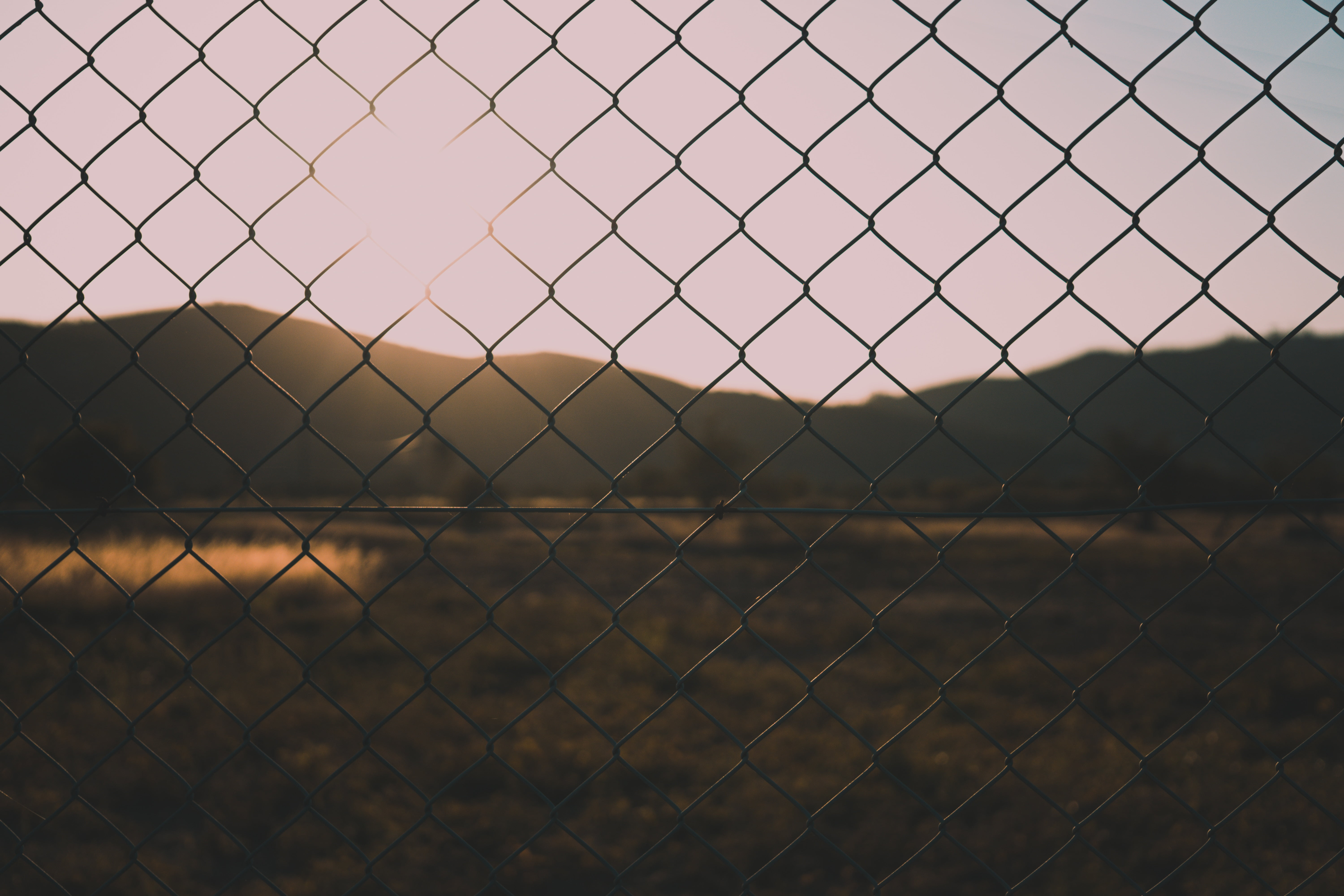 black chain fence, Fence, Mesh, Blur