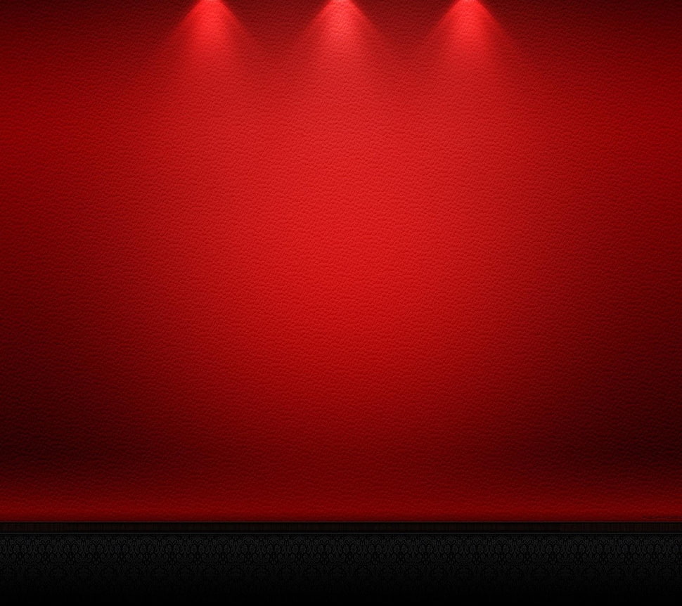 red background stage, leather, simple HD wallpaper