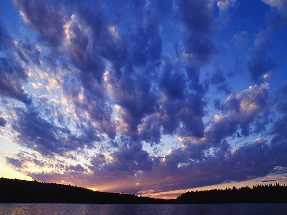 blue cloud photo HD wallpaper