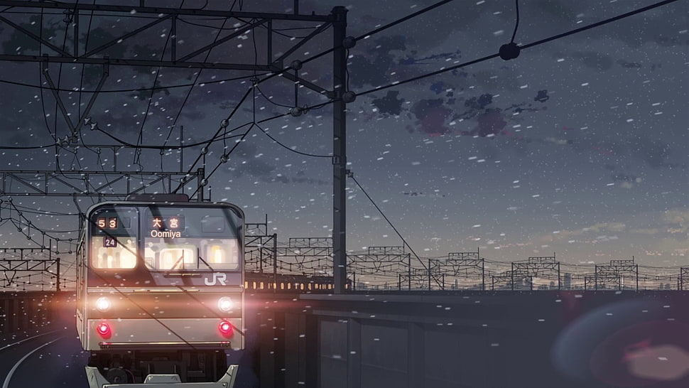 anime scene still screenshot, Makoto Shinkai , anime, 5 Centimeters Per Second HD wallpaper