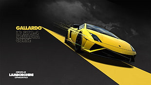 yellow Gallardo car 3D wallpaper, Lamborghini, Lamborghini Gallardo, Driveclub, video games HD wallpaper
