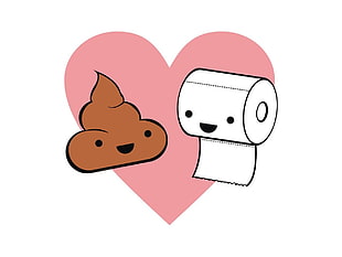 photo of poop and tissue paper HD wallpaper