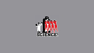 man wearing lab gown illustration, science HD wallpaper
