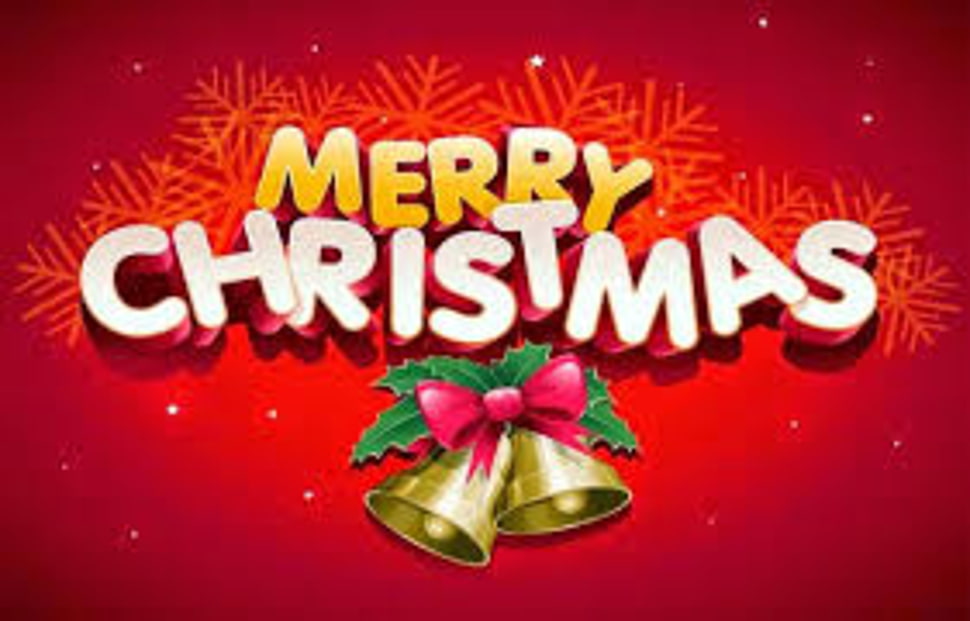 Merry Christmas text with red bow accent wallpaper HD wallpaper
