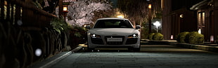 white Audi sports car, car, Audi R8, Gran Turismo 5, video games HD wallpaper