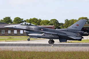 gray airplane, Turkish Air Force, Turkish Armed Forces, TUAF, General Dynamics F-16 Fighting Falcon