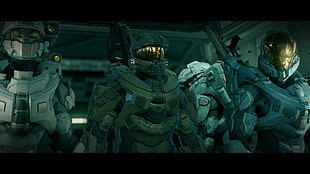 Halo characters illustration, Halo, Halo 5, Master Chief, Halo: The Master Chief Collection