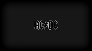AC DC logo on black background