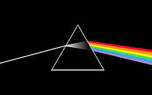 black and white table lamp, Pink Floyd, The Dark Side of the Moon HD wallpaper