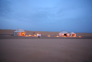 white tent, nature, landscape, Morocco, Africa HD wallpaper