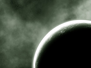 planet illustration, space HD wallpaper