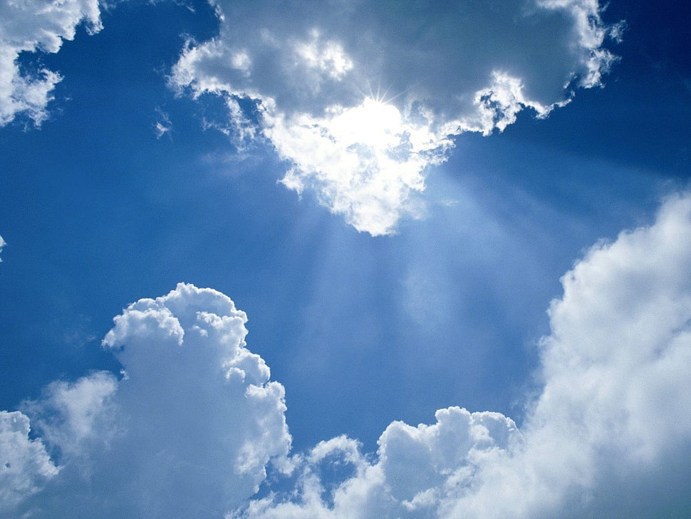 blue sky with white clouds during daytime HD wallpaper