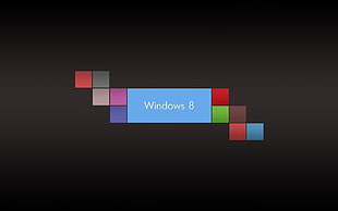 Windows 8 logo, Windows 8, minimalism