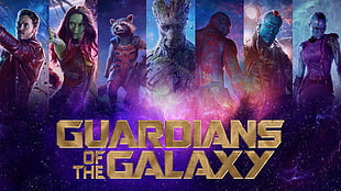 Guardians of the Galaxy digital wallpaper, Guardians of the Galaxy, Marvel Cinematic Universe, Star Lord, Gamora 