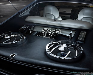 black dual loaded subwoofer enclosure, Toyota Supra, Toyota, car