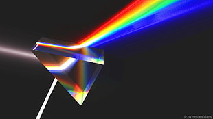 clear glass stone, prism, Pink Floyd