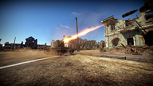 heavy tank illustration, video games, War Thunder, KV-2, tank