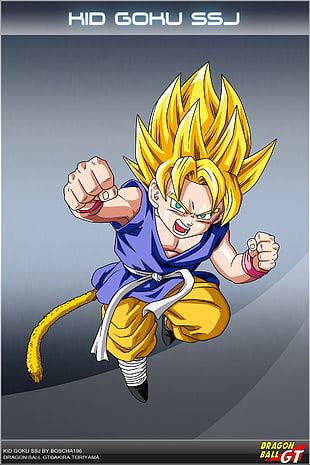 Kid Goku SSJ, Dragon Ball, Son Goku, Super Saiyan, Kid Goku HD wallpaper