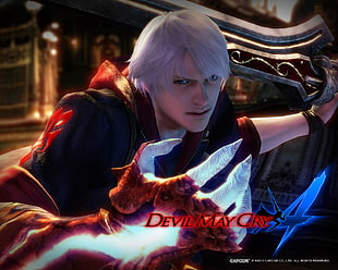 Dante Devil May Cry anime character HD wallpaper