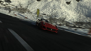 red Ferrari car, Driveclub, Ferrari