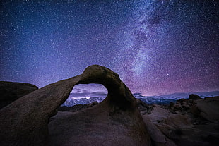 grand canyon, Milky Way, stars, nature HD wallpaper