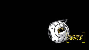 illustration of grey and white space probe, space, Portal 2, video games, Portal (game)