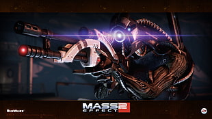 Mass Effect 2 graphic cover, Mass Effect 2, Legion, Mass Effect, video games HD wallpaper