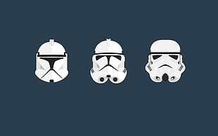 Star Wars Storm Trooper masks illustration HD wallpaper
