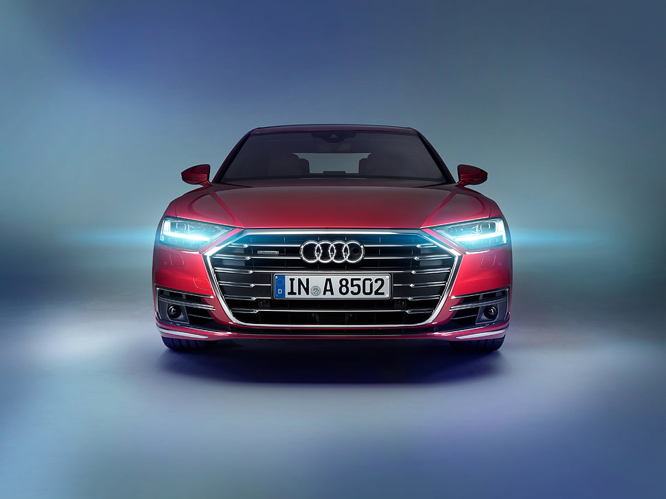 red Audi car screenshot HD wallpaper