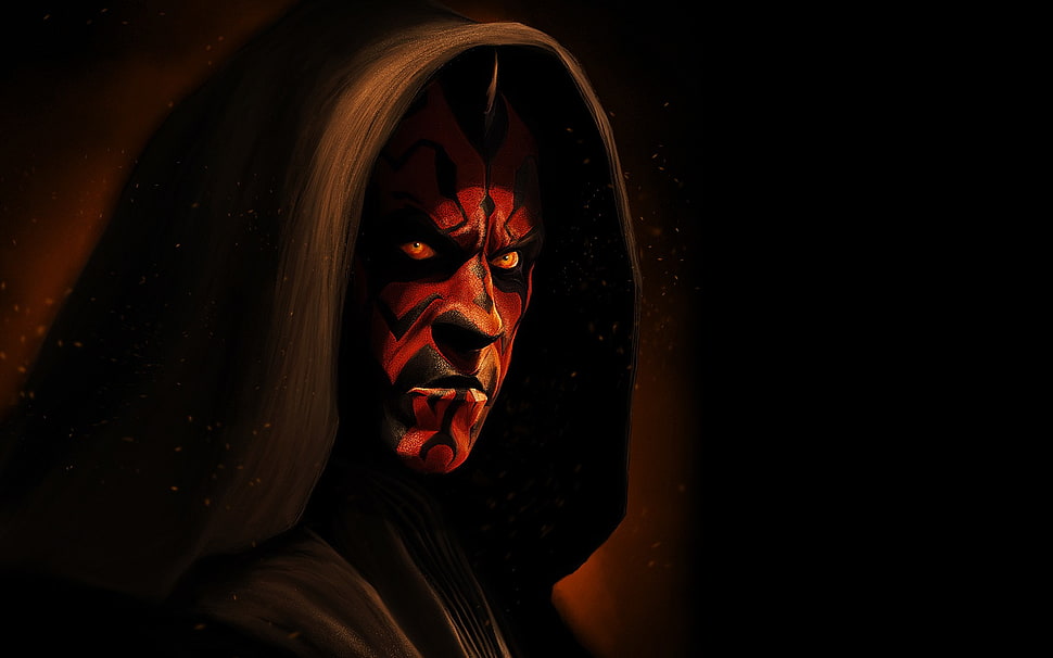 Darth Maul illustration, fantasy art, Star Wars HD wallpaper