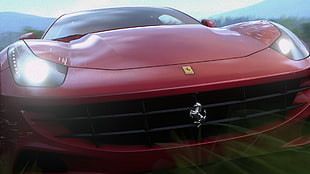red and black car bed frame, Driveclub, Ferrari, video games, Ferrari FF