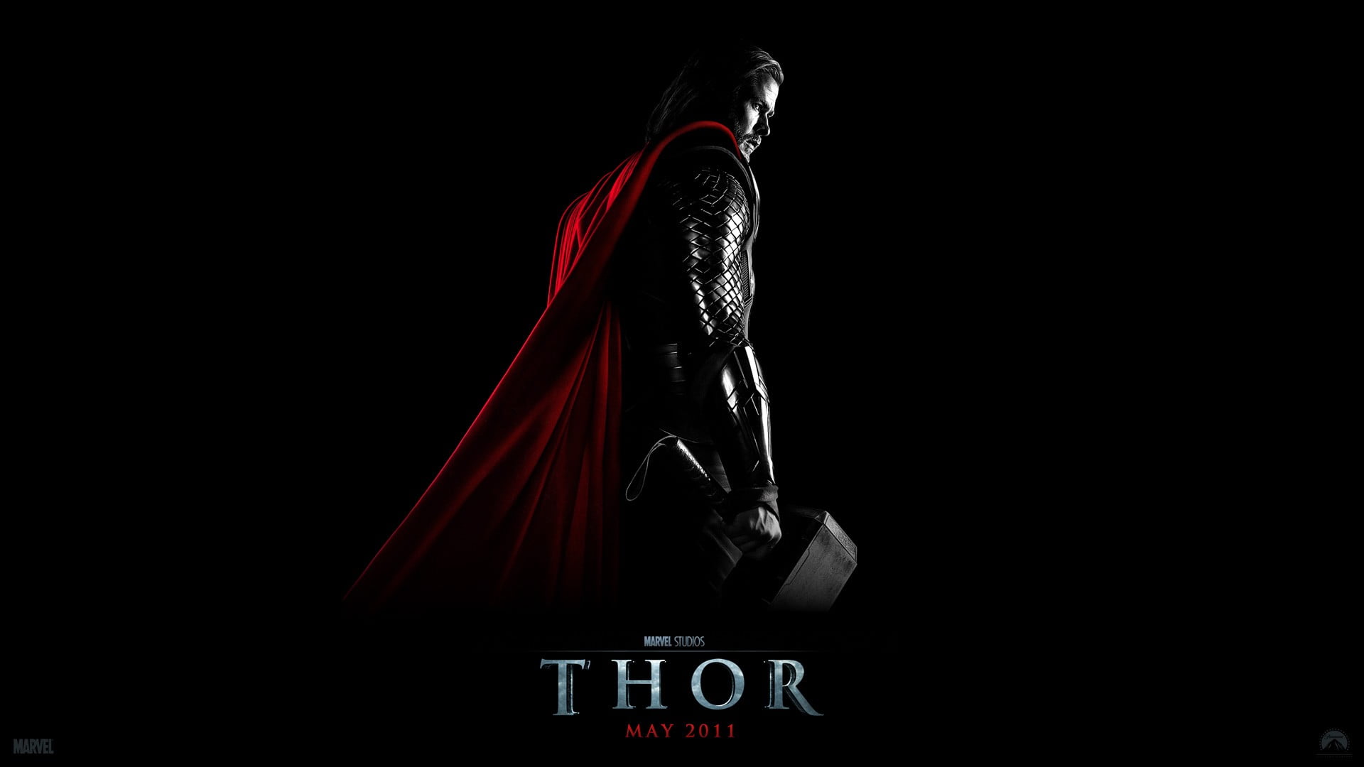 Thor digital wallpaper, Thor, Chris Hemsworth, movies, black background