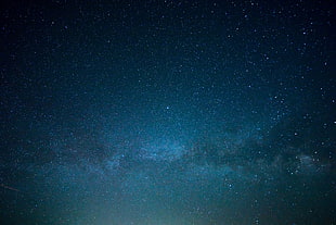 black sky filled with stars HD wallpaper