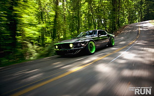 black coupe, Ford Mustang, Need for Speed: The Run HD wallpaper