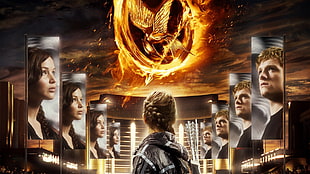 Mocking Jay digital wallpaper, The Hunger Games, movies, Jennifer Lawrence