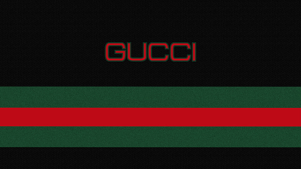 red Gucci logo, Gucci, simple, vector, vector graphics HD wallpaper