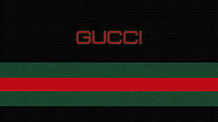 red Gucci logo, Gucci, simple, vector, vector graphics