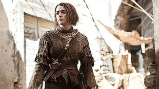 brown sword, Arya Stark, Game of Thrones, TV