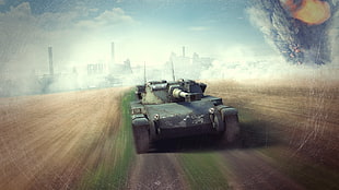 running gray battle tank digital wallpaper, World of Tanks, tank, wargaming, video games HD wallpaper