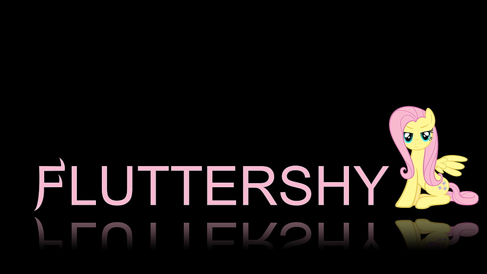 Fluttershy logo, My Little Pony, Fluttershy HD wallpaper