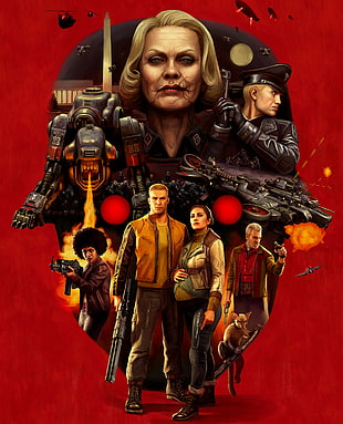 game character digital wallpaper, Wolfenstein II: The New Colossus, Games posters, Wolfenstein