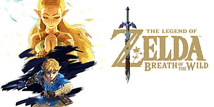 The Legend of Zelda Breath of the Wild illustration, The Legend of Zelda: Breath of the Wild, Link, Princess Zelda, Nintendo
