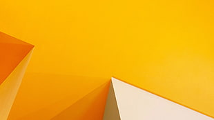 orange and white digital wallpaper, minimalism, digital art HD wallpaper