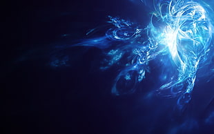 blue lightning HD wallpaper