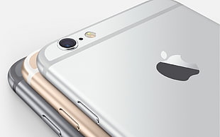 silver, space gray, and gold iPhone 6's