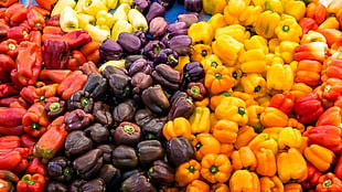 bell pepper lot, vegetables, Pepper HD wallpaper