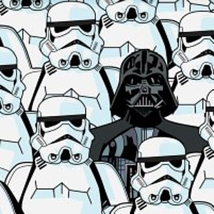 Star Wars Darth Vader and Storm Trooper HD wallpaper