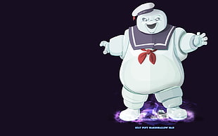 white and purple plastic toy, Ghostbusters